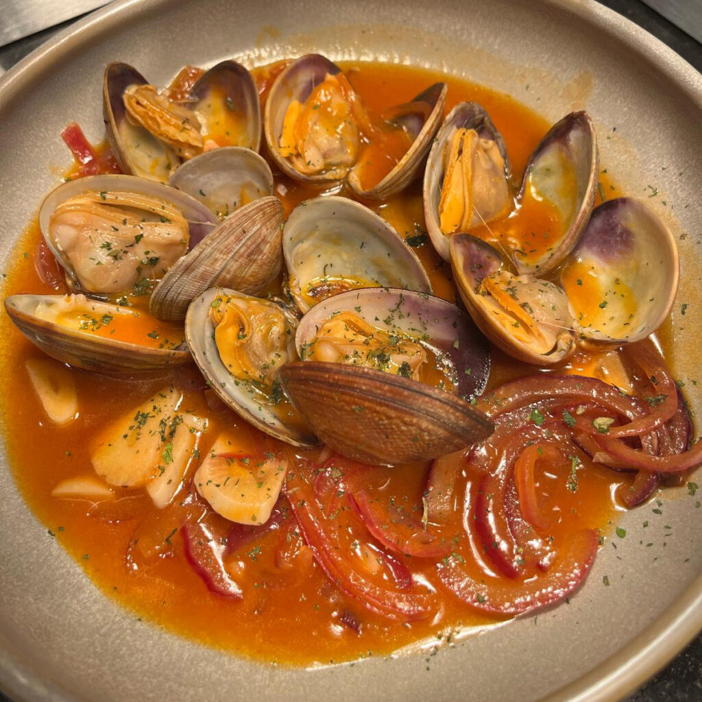 almejas a la marinera